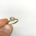 Yellow Gold Bezel Set Solitaire