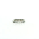 Platinum and Diamond Semi Bezel Band