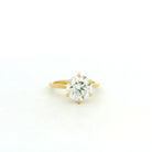 Yellow Gold 3.01 Carat 6 Prong Diamond Solitaire
