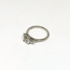 Platinum Three Diamond Ring