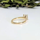 Classic Solitaire with Pave Diamond Shank