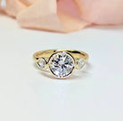 Yellow Gold, Three-Stone Diamond Engagement Ring