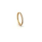 18 Karat Yellow Gold and Diamond Eternity Band