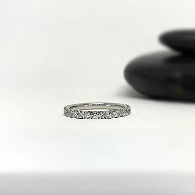Platinum and Diamond Eternity Band