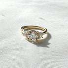1.42 CT Center Three Stone Diamond Ring