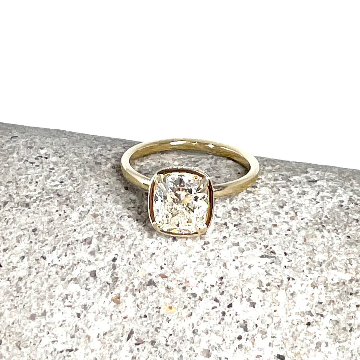 Yellow Gold and Diamond Solitaire Ring – Von Bargen's Jewelry - VT ...