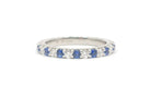 Platinum DIamond and Sapphire Eternnity Band
