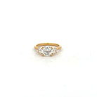 1.42 CT Center Three Stone Diamond Ring