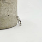 Platinum and diamond eternity band