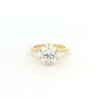 Yellow Gold 3.01 Carat 6 Prong Diamond Solitaire