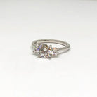 Platinum Three Diamond Ring