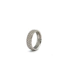 Three Row Diamond Eternity Band