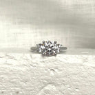 Platinum and Diamond Three Stone Ring