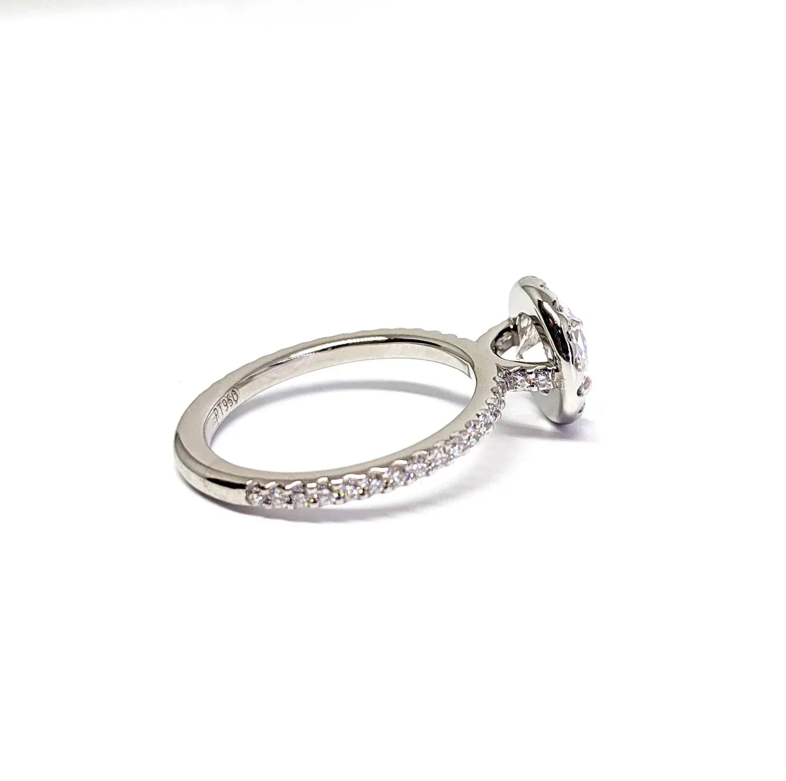 1.10ct Diamond Halo Engagement Ring