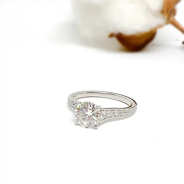 1.26 ct Platinum and Diamond Ring