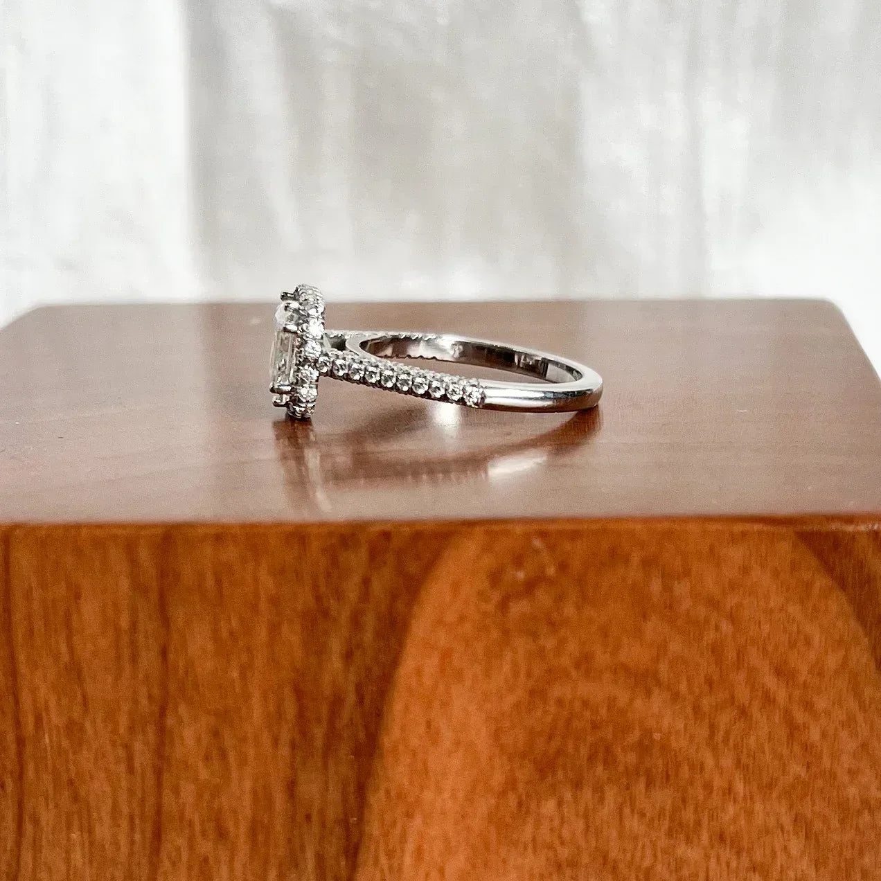 1.54 Carat Firemark Diamond Halo Ring