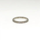 Platinum and Diamond Pave Set Band