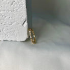 Yellow Gold Round and Marquise Diamond Band