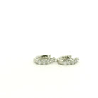 18 karat White Gold and Diamond Hoop