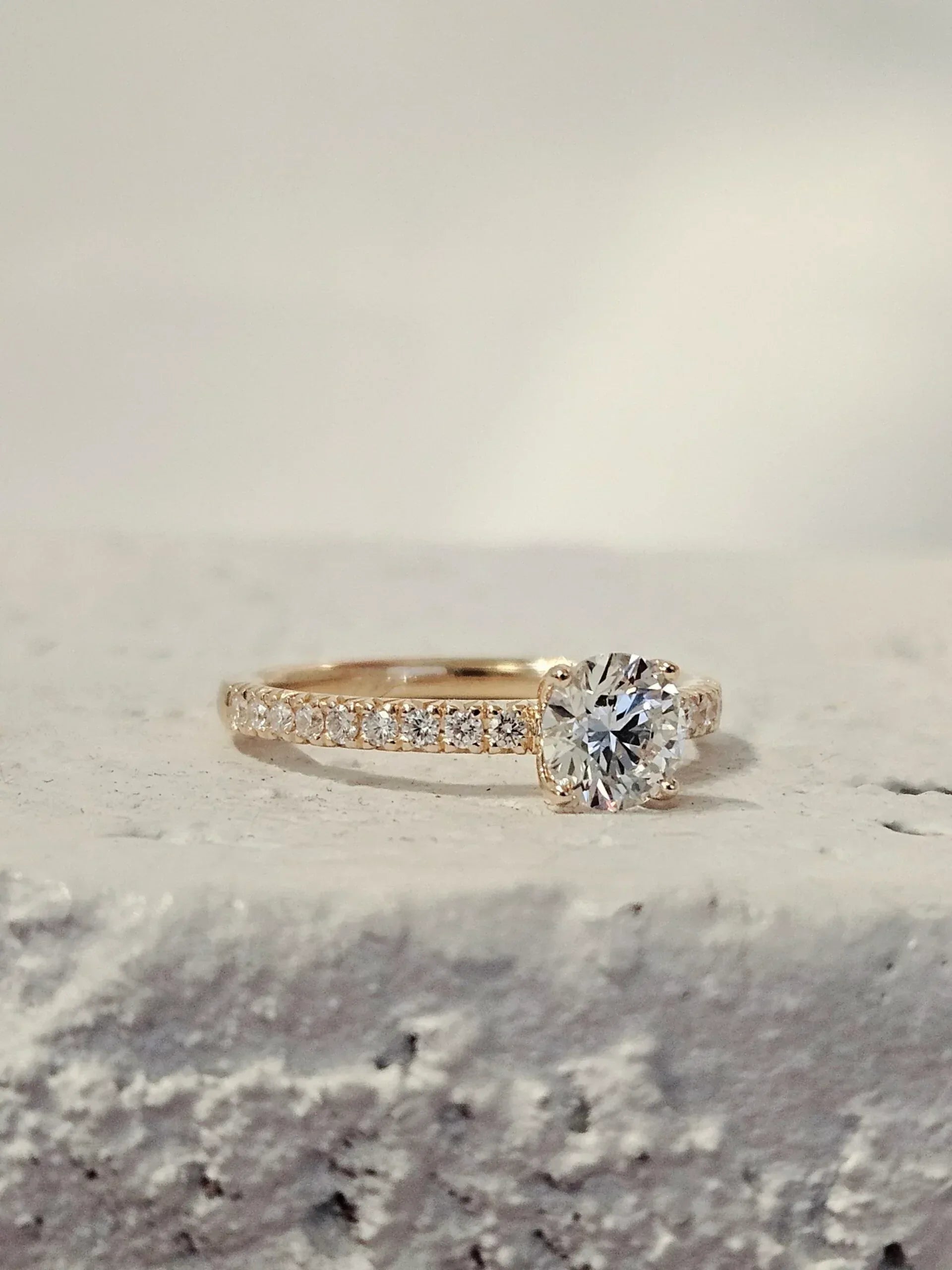 Yellow Gold and Diamond 1.01 CT Ring