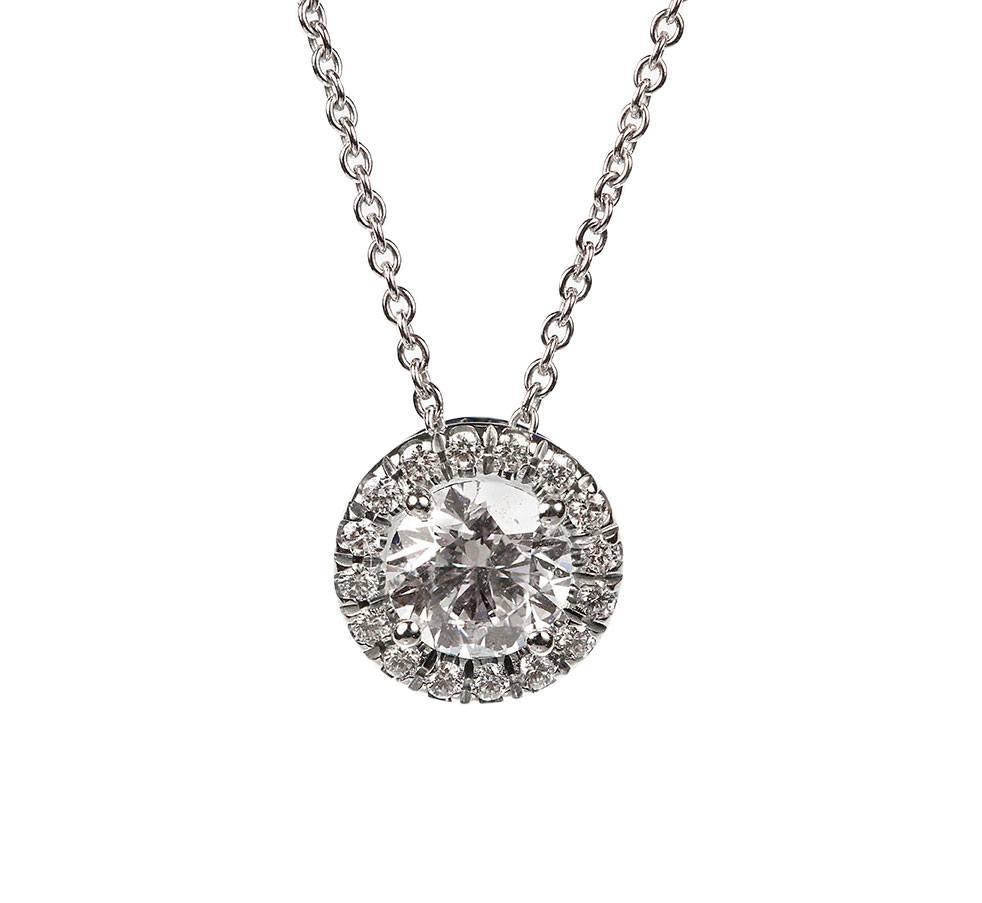 Mark Patterson Diamond Halo Pendant