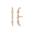 18 karat Yellow Gold and Diamond Zea Earrings
