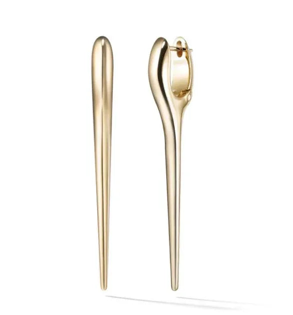 18 karat Yellow gold 'Lola' medium needle Earrings