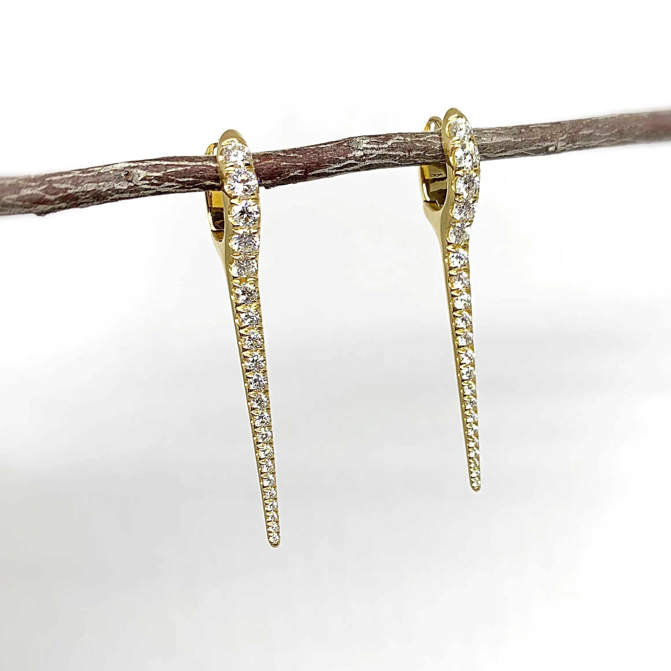 Yellow Gold and Diamond Lola Earrings