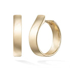 Yellow Gold Honey Hoop Earring