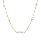 Yellow Gold and Diamond Station Necklace