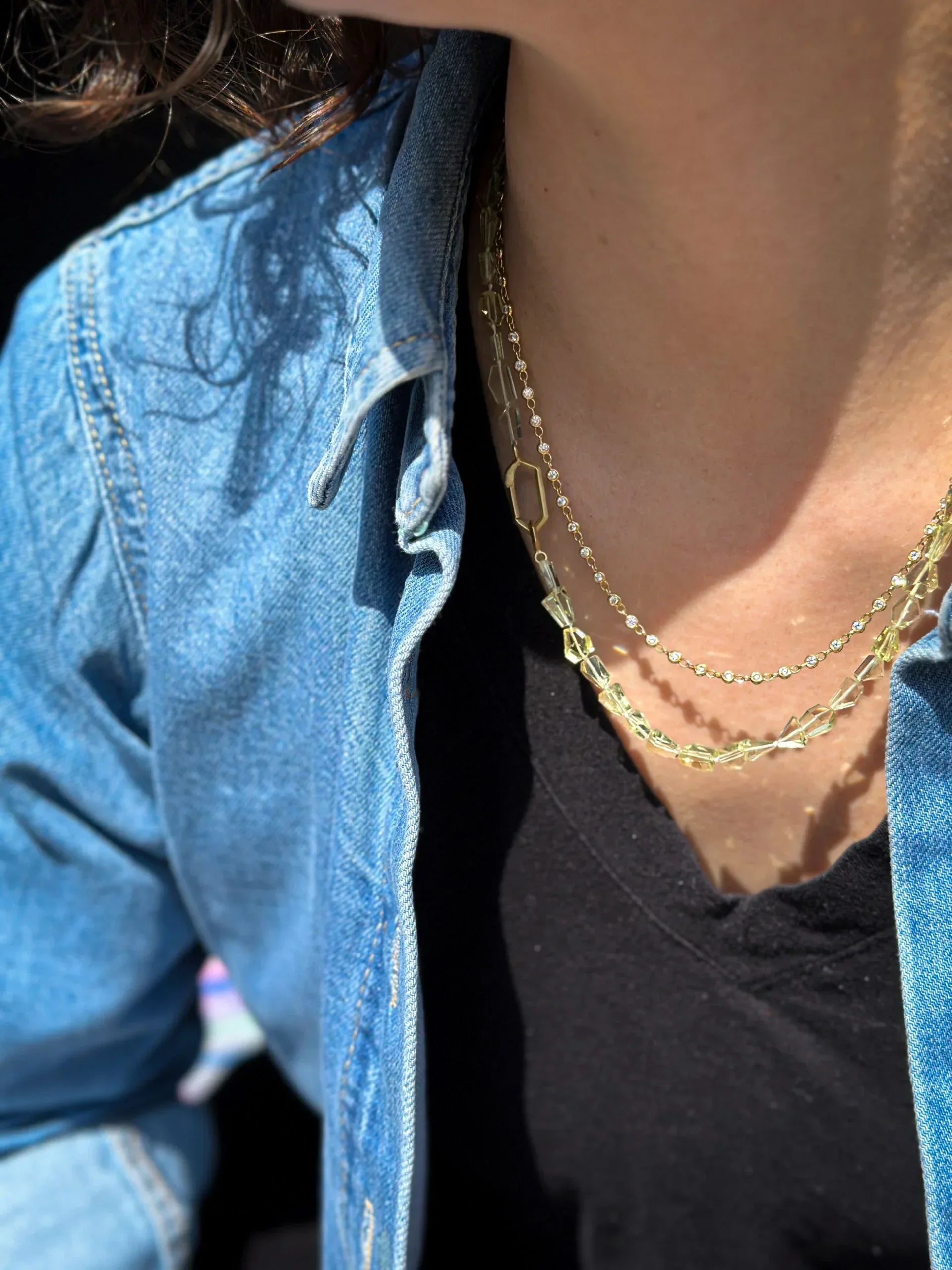 Yellow Gold and Diamond Necklace