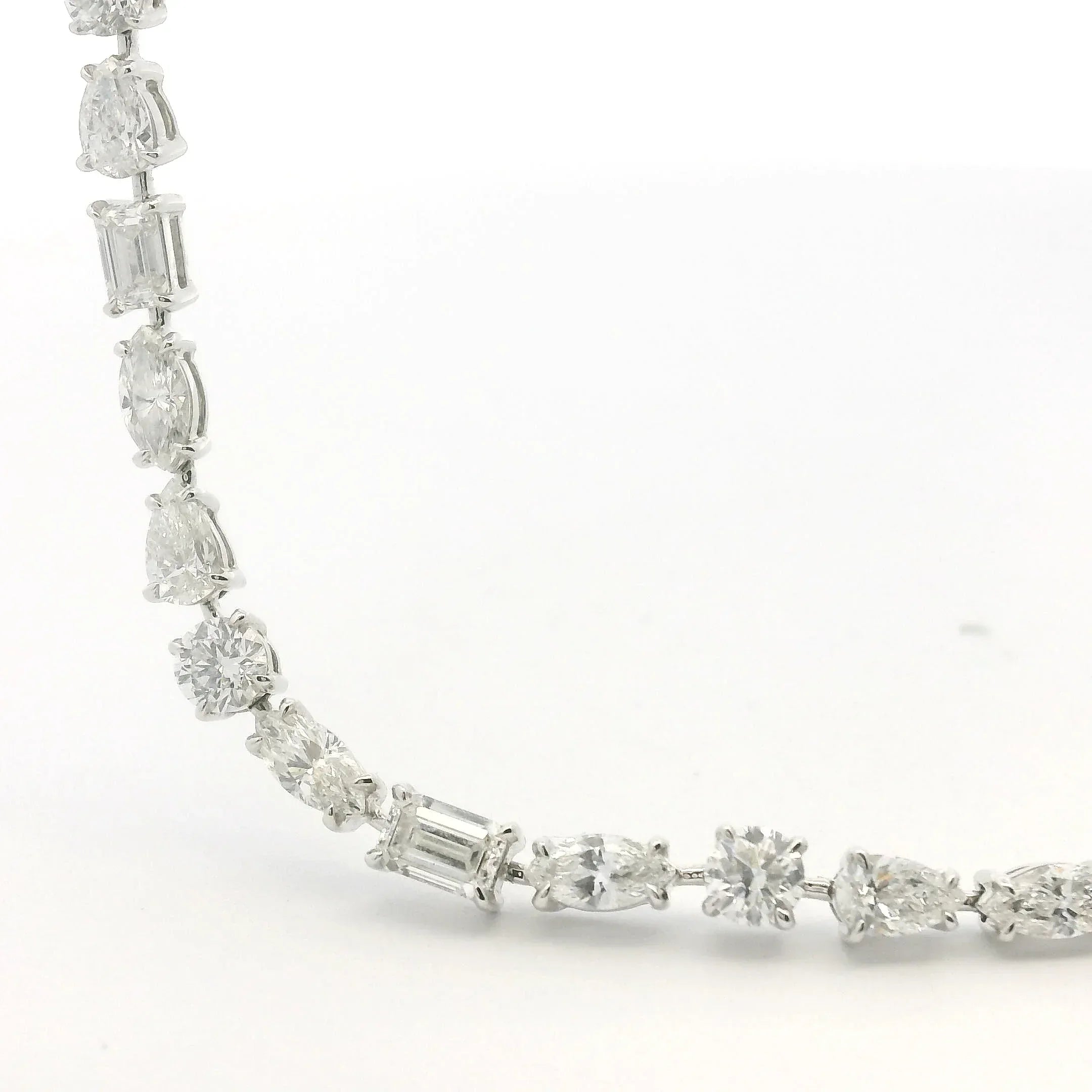 8 Karat Diamond Line Necklace