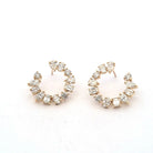 Circular Multi-Diamond Earrings