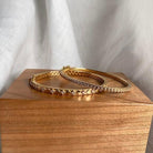 18 karat Yellow Gold and Diamond "Ajna" Bangle