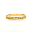 18 karat Yellow Gold "Rays" Bangle