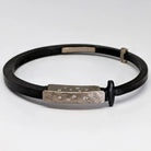 Palladium Collar Nail Bracelet with Diamonds