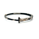 22 Karat White Gold 'Dust' Nail Bracelet