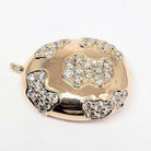 Rose Gold #7 Partial Pave Rocca Bead