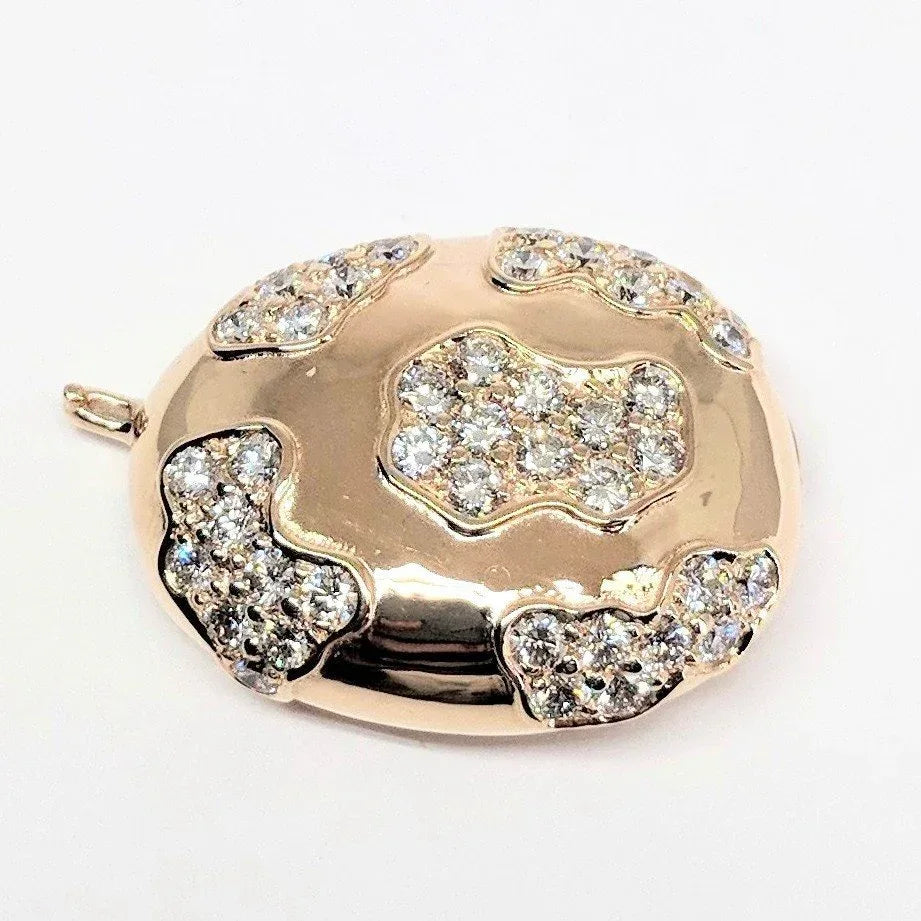Rose Gold #7 Partial Pave Rocca Bead