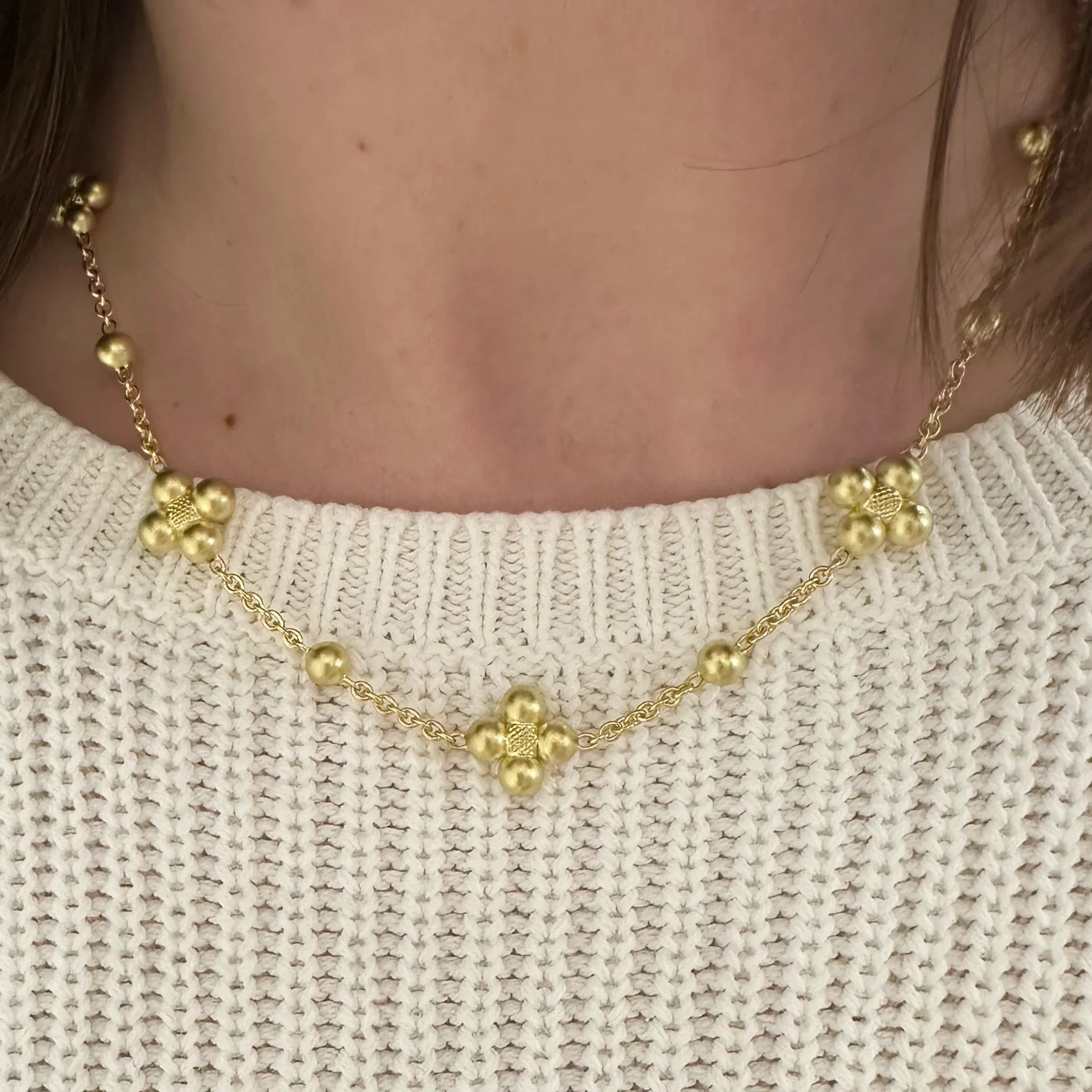 Golden Orbit Sequence Necklace 18"