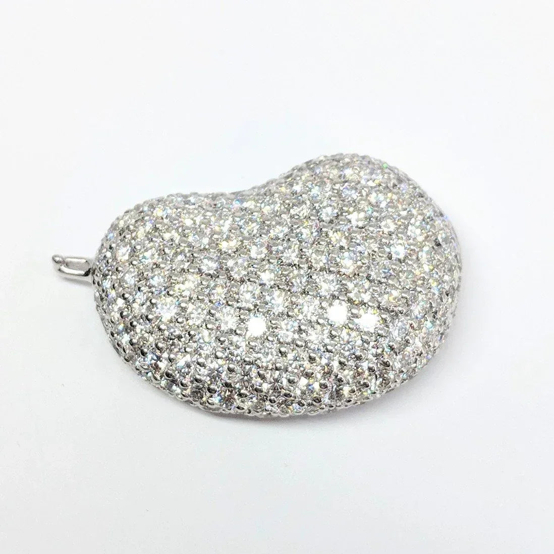 White Gold #7 Pave Rocca Bead