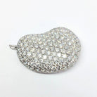 White Gold #7 Pave Rocca Bead