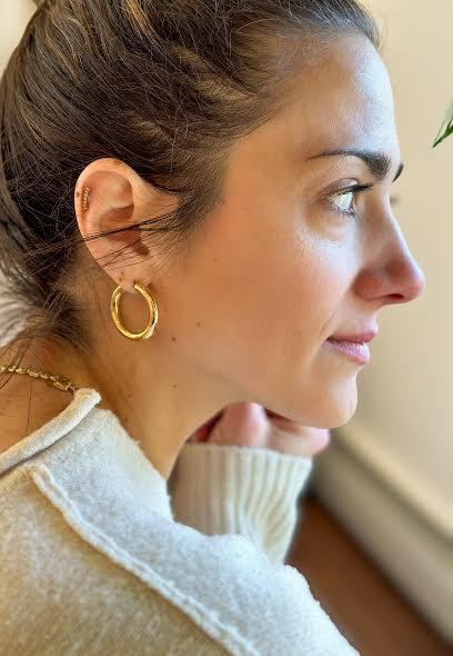 Yellow Gold Hoop Earrings