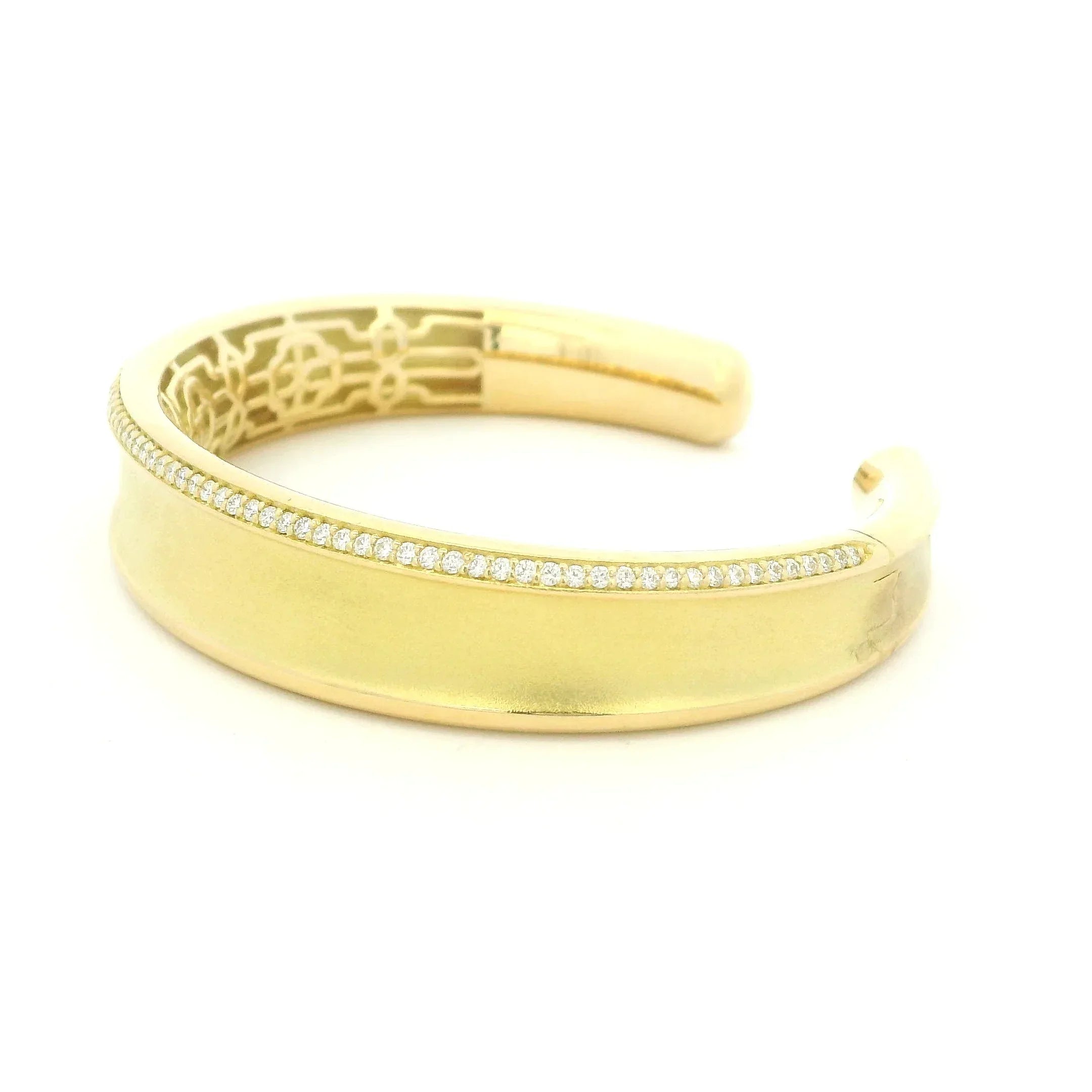 Yellow Gold and Diamond Cuff Bracelet