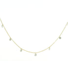 Floating Diamond Station Necklace