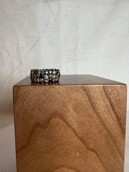 Confetti Ring, Large, Mixed Diamonds