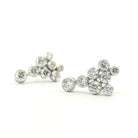 White Gold and Diamond Dew Drop Earrings