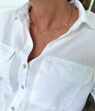 White Gold & Diamond Cable Necklace