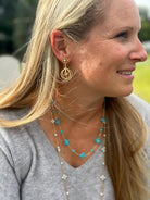 Yellow Gold and Diamond Birdcage Earrings