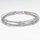 White Gold and Diamond Bundle Bracelet
